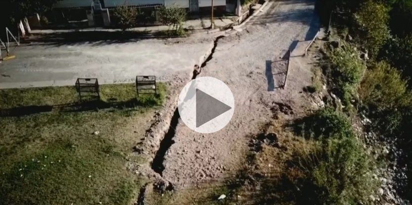 La impresionante grieta que tiene en vilo a Diamante