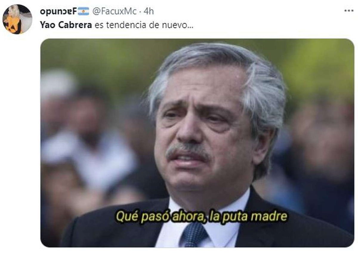 Los memes por el contenido que apareci&oacute; en la cuenta de Yao Cabrera.