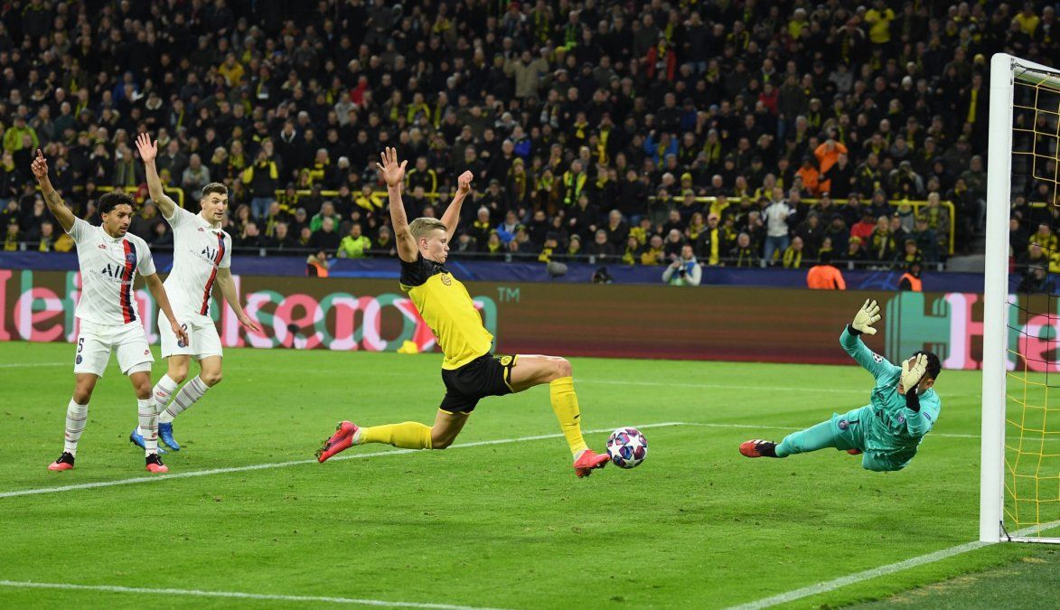 Con doblete del fantástico Haaland, Borussia Dortmund derrotó a Paris Saint-Germain