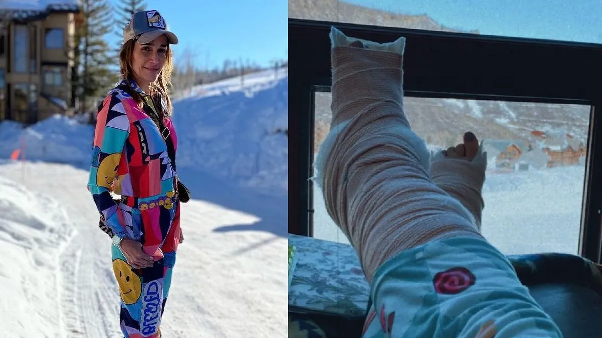 Verónica Lozano fue operada de sus pies tras la caída de la aerosilla.