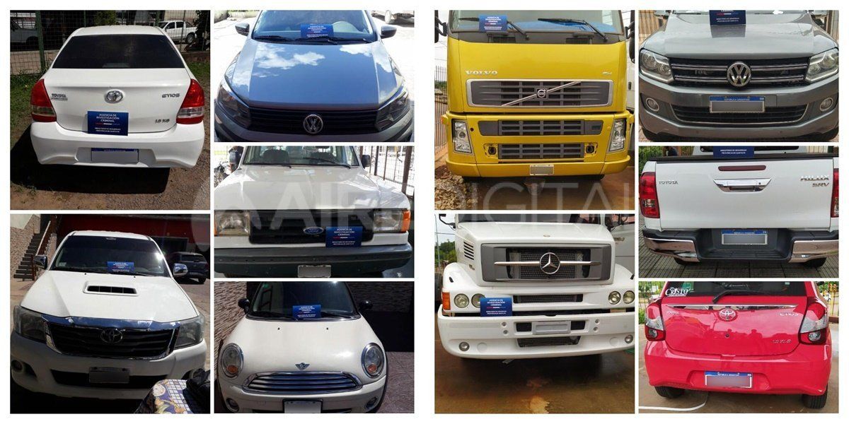 Varios vehículos fueron secuestrados en el marco de los seis allanamientos solicitados por el fiscal Castellano