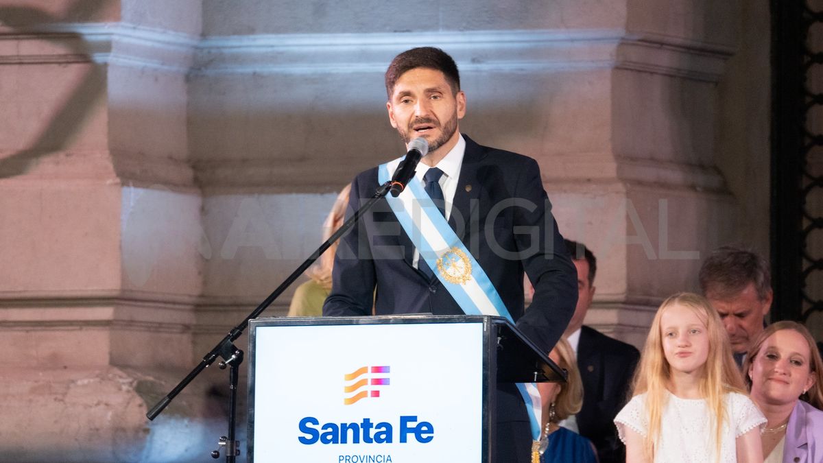 Maximiliano Pullaro, en el acto de asunción Maximiliano Pullaro, en el acto de asunción