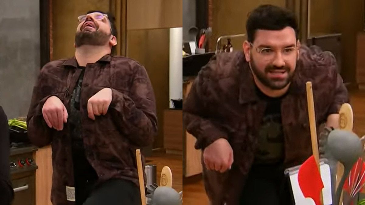 Damián Betular imitó a un ave y fue el blooper de la noche