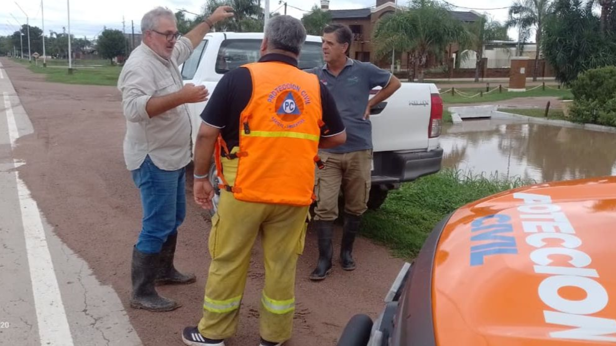 En Villa Minetti, las lluvias cercanas a los 200 milímetros provocaron anegamientos. En Villa Minetti, las lluvias cercanas a los 200 milímetros provocaron anegamientos.