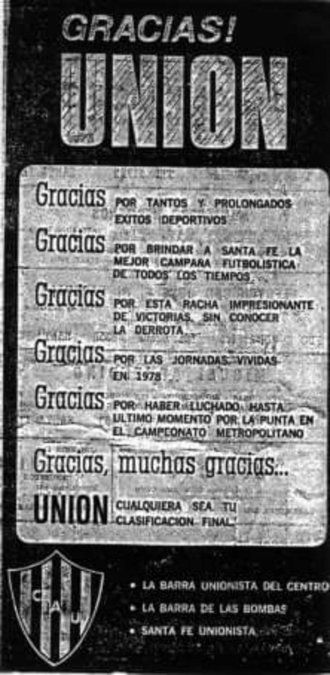 Afiches dedicados a la hazaña conseguida en el Torneo Nacional.