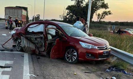 El accidente se produjo en el cruce de las rutas provinciales 2 y 39. El accidente se produjo en el cruce de las rutas provinciales 2 y 39.