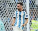 Nicolás Tagliafico celebró el triunfo de Argentina ante Croacia, por las semifinales del Mundial Qatar 2022.