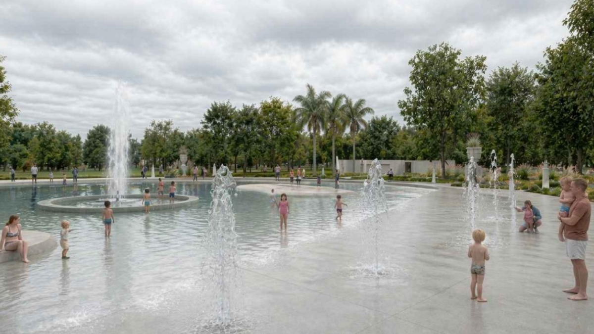La intervención también incluirá la ejecución de tres perforaciones de agua subterránea en el sector sur del Parque Garay. (Imagen: render) La intervención también incluirá la ejecución de tres perforaciones de agua subterránea en el sector sur del Parque Garay. (Imagen: render)