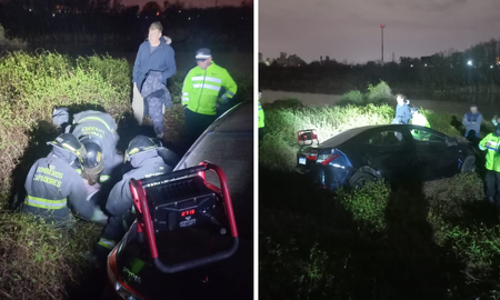 accidente en circunvalacion oeste: un vehiculo perdio el control y dejo dos personas heridas accidente en circunvalacion oeste: un vehiculo perdio el control y dejo dos personas heridas