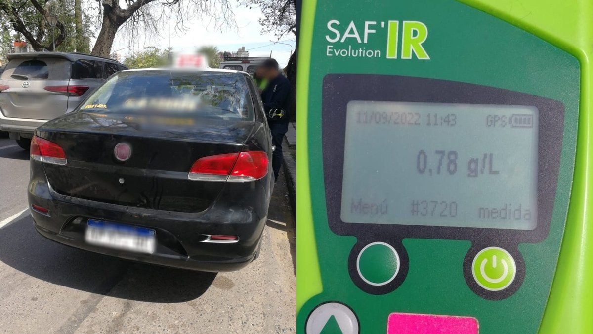 leSanta Fe: un taxista dio positivo en alcoholemia y retuvieron el auto.