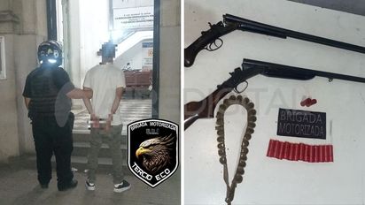 Peligro en Santa Fe: andaba a los tiros con la escopeta de su abuelo en pleno macrocentro