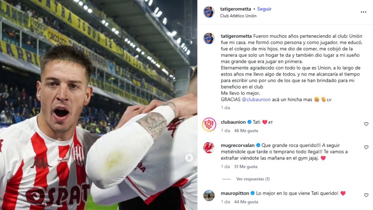 Tati Gerometta tambi&eacute;n tuvo respuestas de Corval&aacute;n y Mauro Pitt&oacute;n en sus comentarios.