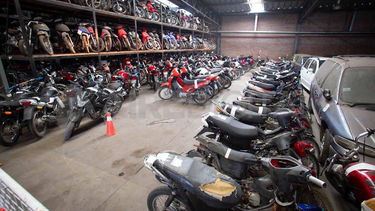 El corralón municipal está repleto de motos