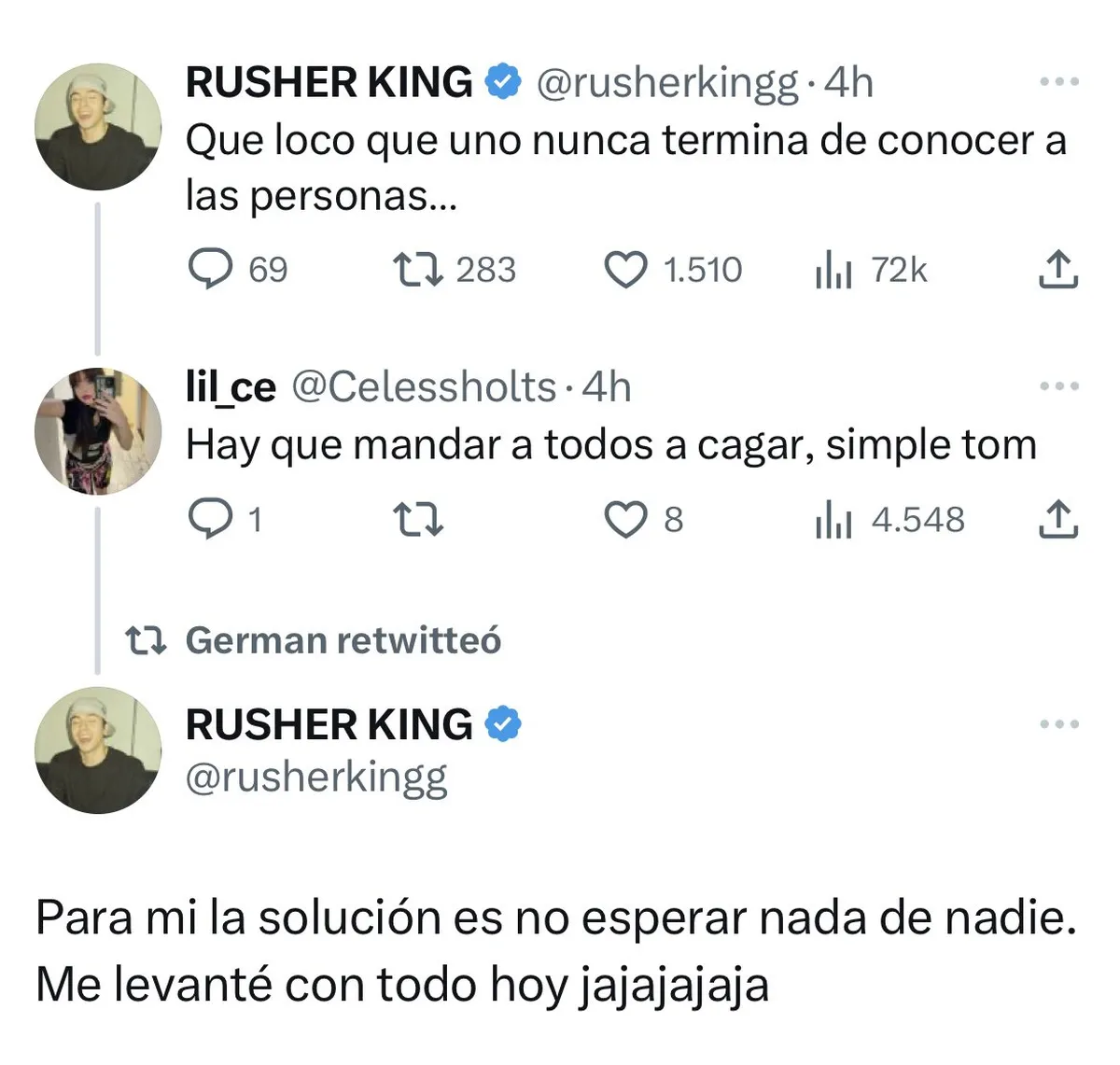 Rusherking fulminó a la China Suárez.