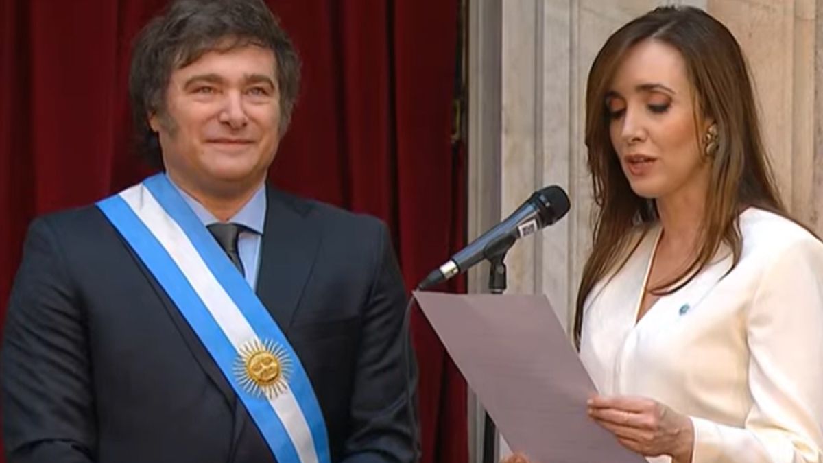 Javier Milei durante su asunción como presidente en el Congreso de la Nación. Javier Milei durante su asunción como presidente en el Congreso de la Nación.