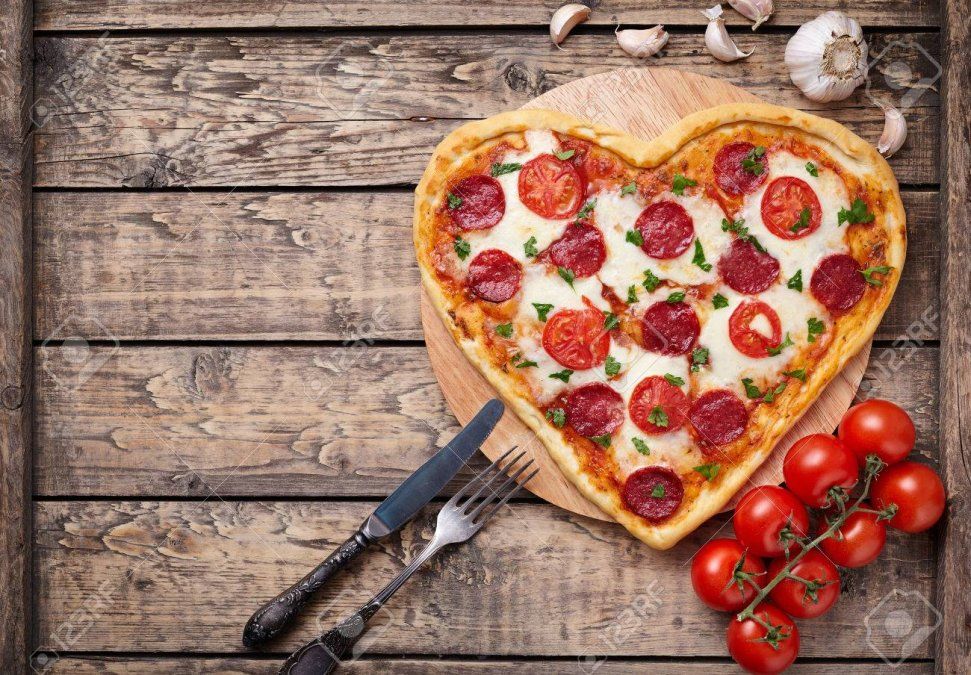 Pizza corazón