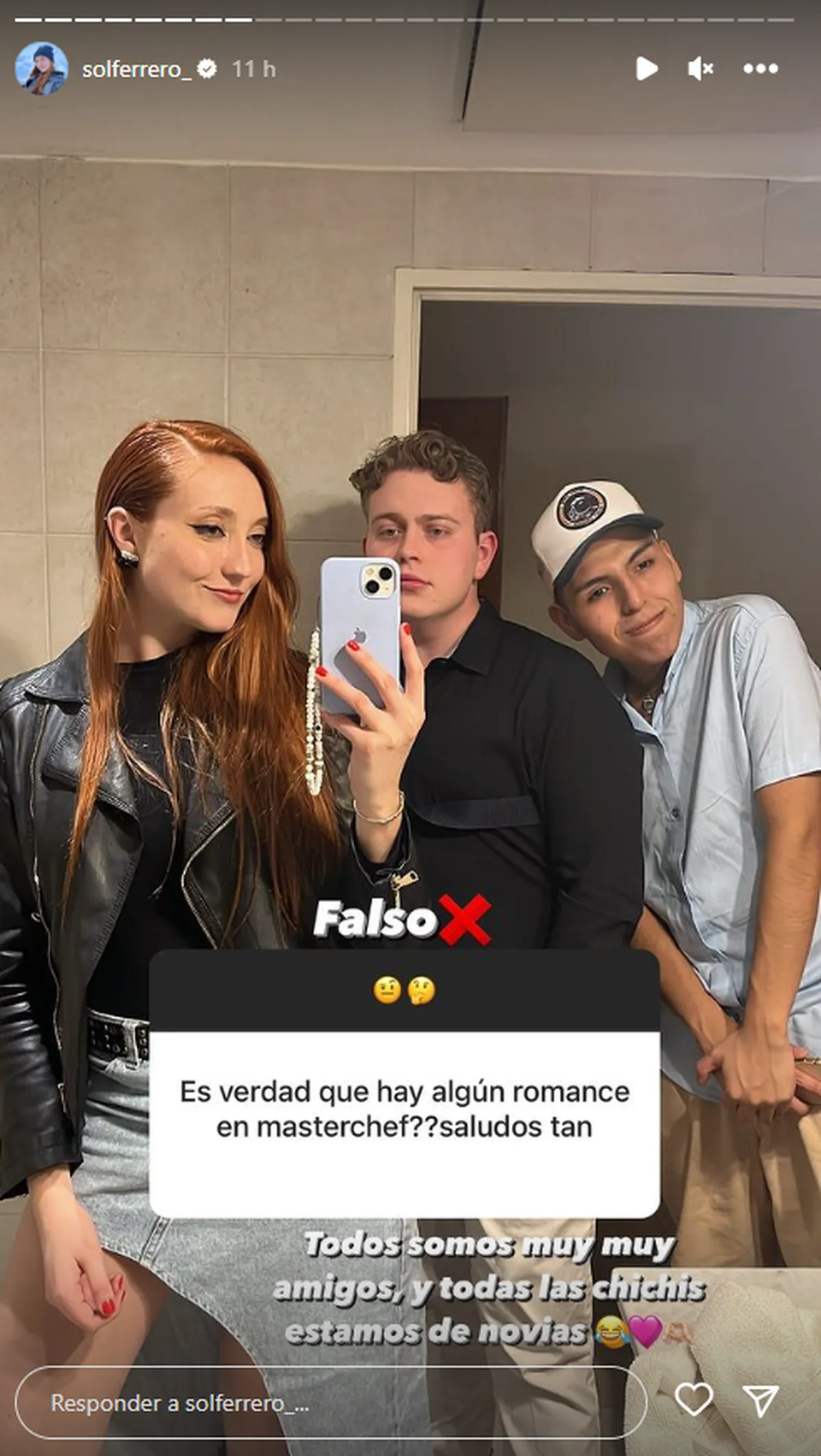 María Sol Ferrero habló sobre los rumores de romance entre participantes de MasterChef. María Sol Ferrero habló sobre los rumores de romance entre participantes de MasterChef.