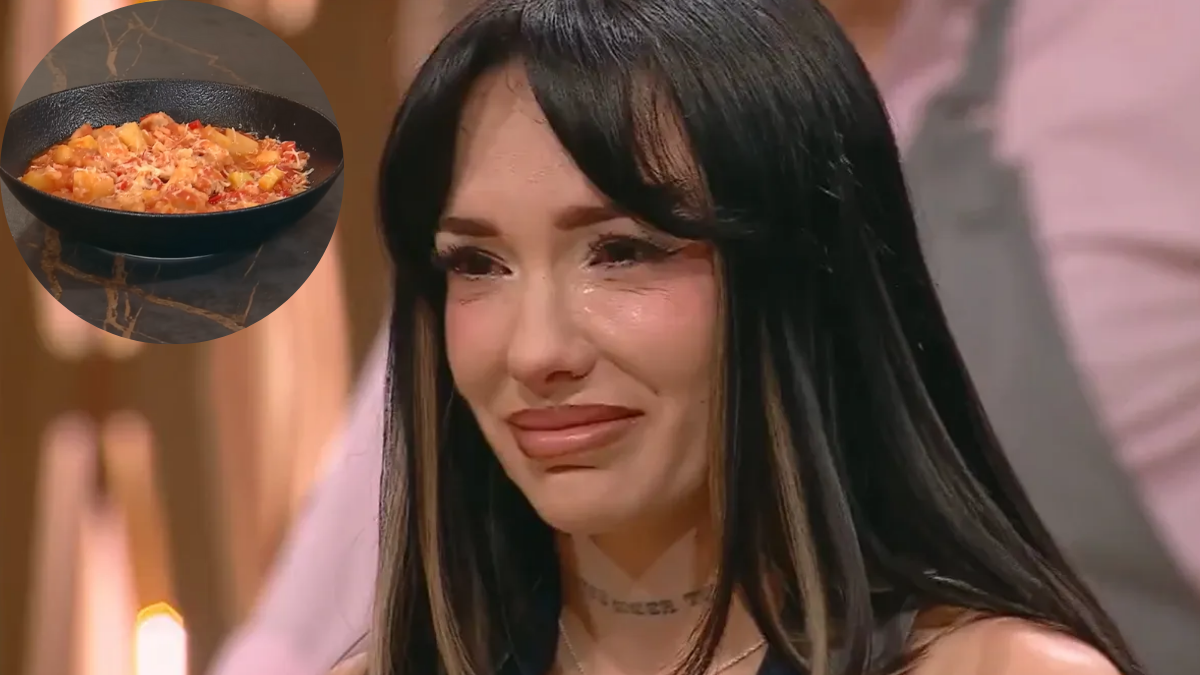 La Joaqui se quebró al presentar su plato en Masterchef Celebrity.