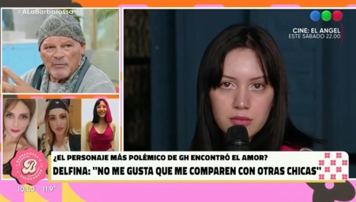 ALFA SANTIAGO Y DELFINA WAGNER EN A LA BARBAROSSA. (CAPTURA: TELEFE)