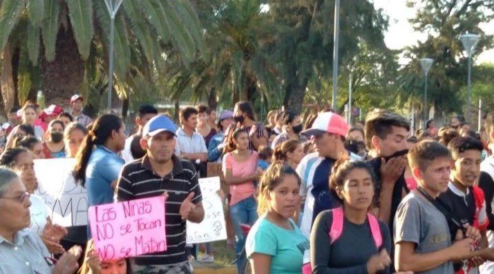 En Quitilipi salieron a manifestarse. 