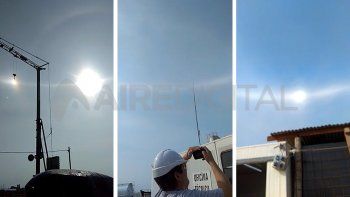 Un parhelio completo, un fenómeno muy atípico en zonas cálidas, ocurrió en Santiago del Estero.
