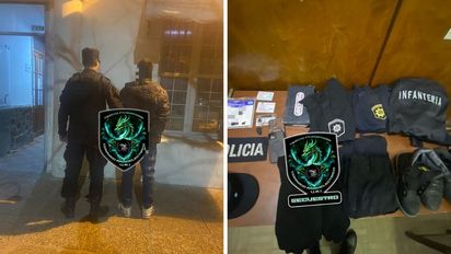 La explicación del sospechoso que andaba por barrio Scarafía con ropa policial dentro de un bolso
