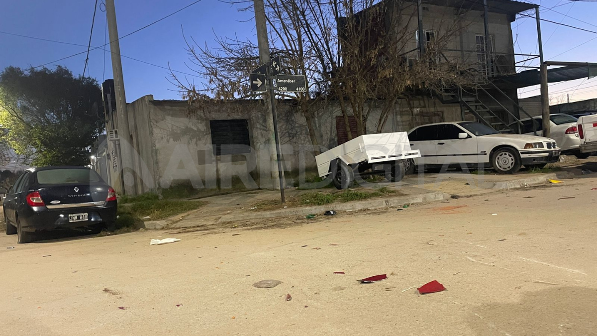 El accidente se registró el jueves a la noche en la intersección de Amenábar y Lamadrid. El accidente se registró el jueves a la noche en la intersección de Amenábar y Lamadrid.