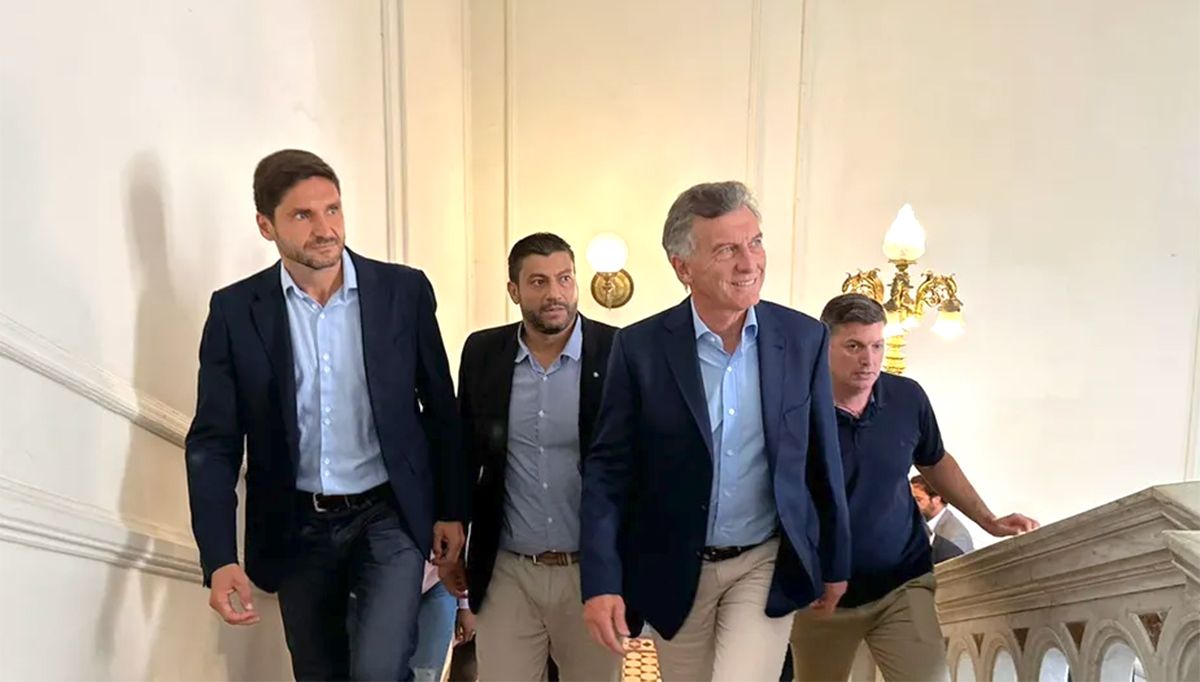 Mauricio Macri con Maximiliano Pullaro en Rosario