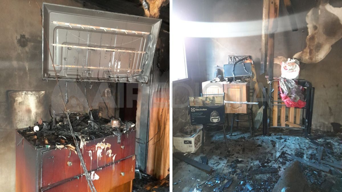 En el interior del departamento todo quedó reducido a cenizas. En el interior del departamento todo quedó reducido a cenizas.