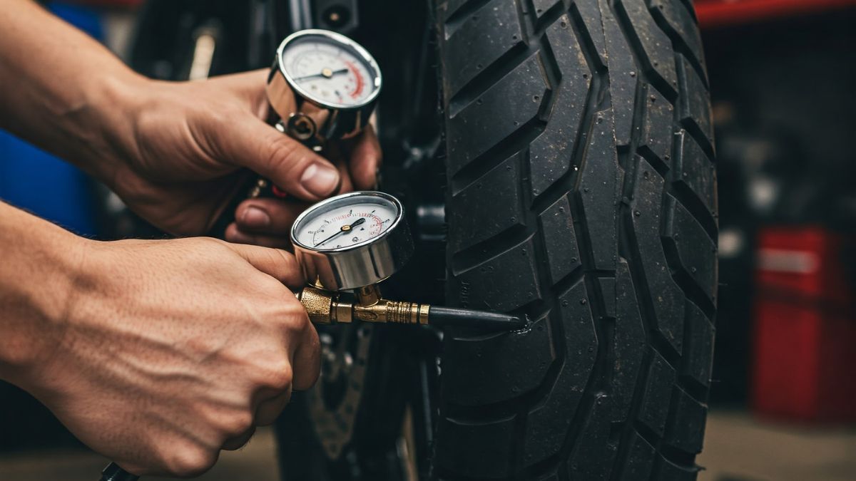 La presión de aire de las llantas depende del modelo y capacidad de la moto. 