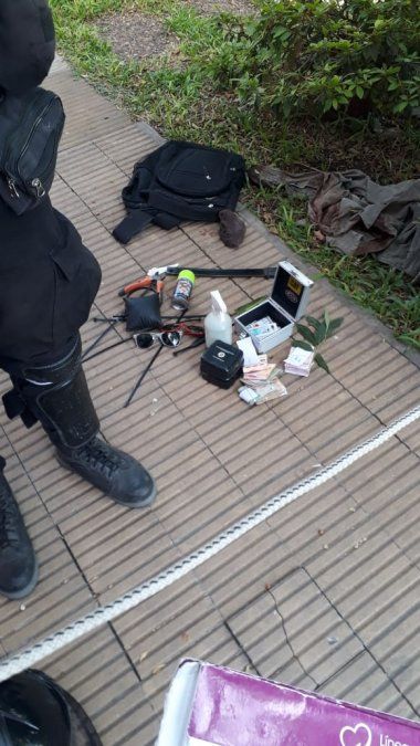 Los elementos secuestrados por la policía