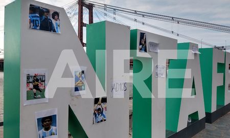 Así están las letras de Santa Fe en la costanera. Así están las letras de Santa Fe en la costanera.