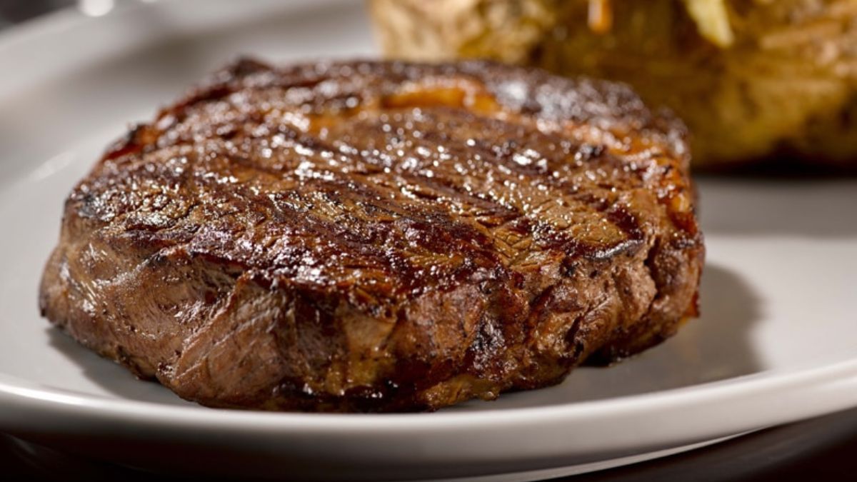 Ojo de bife a la parrilla.