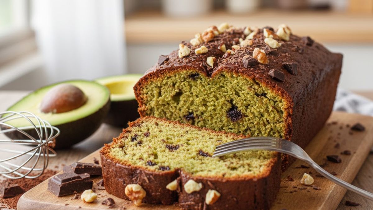 El budín de palta y chocolate.