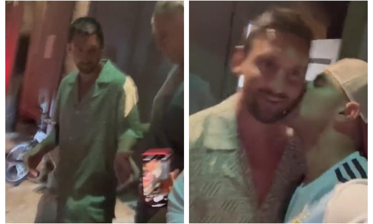 Un hincha sorprendió a Lionel Messi en su primera salida en Miami