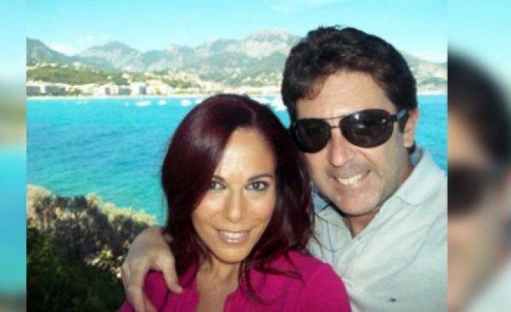 Iliana Calabró junto al "Rossi", con quien tuvo dos hijos.