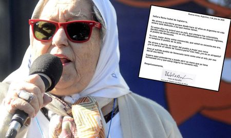 Hebe de Bonafini le envió una carta a la reina de Inglaterra pidiéndole por las reservas de oro de Venezuela. Hebe de Bonafini le envió una carta a la reina de Inglaterra pidiéndole por las reservas de oro de Venezuela.