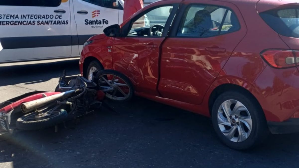 El accidente se produjo este sábado en barrio María Selva.