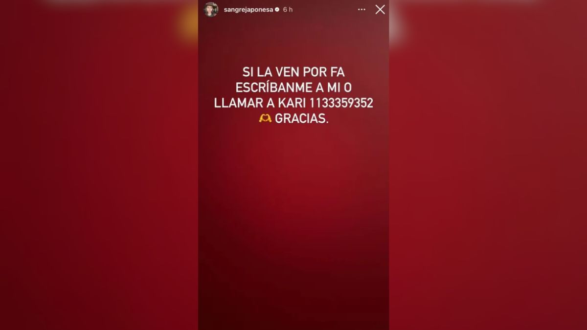 La China Suárez no dudó en pedirle ayuda a sus seguidores de Instagram. La China Suárez no dudó en pedirle ayuda a sus seguidores de Instagram. 