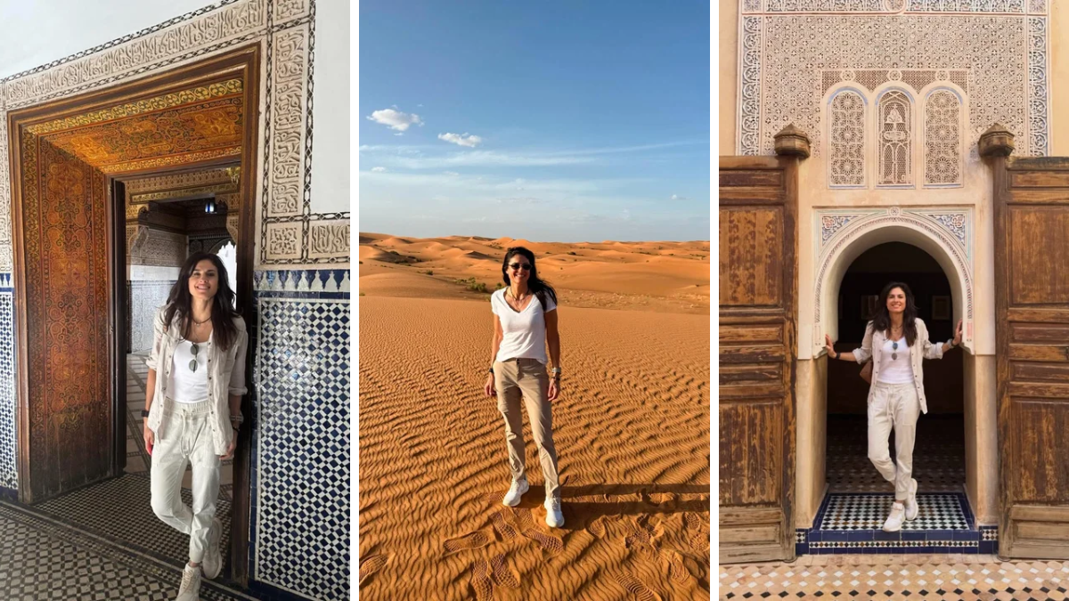 Gabriela Sabatini compartió sus días en Marruecos Gabriela Sabatini compartió sus días en Marruecos