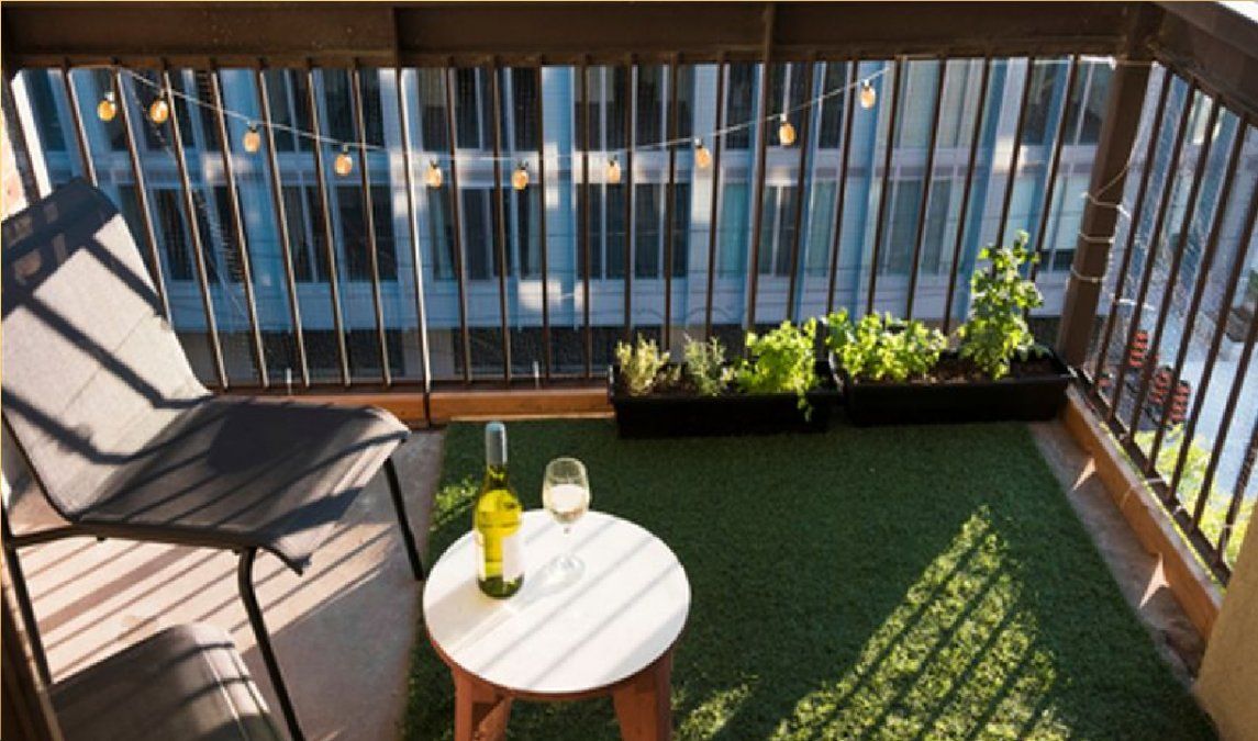 Césped artificial para balcones y terrazas