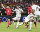 In-Beom Hwang y Oh Hyeon-Gyu, los goleadores del equipo surcoreano. In-Beom Hwang y Oh Hyeon-Gyu, los goleadores del equipo surcoreano.
