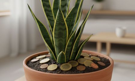 Para qué sirve poner monedas en la tierra de la lengua de suegra. Para qué sirve poner monedas en la tierra de la lengua de suegra.