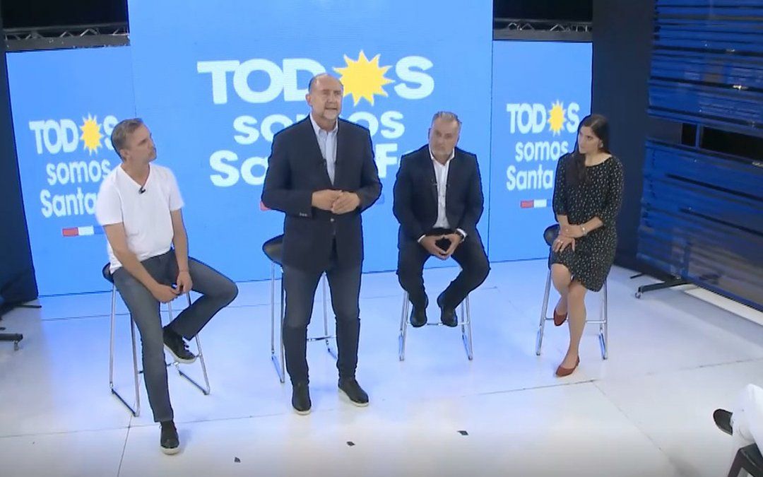 El Frente de Todos en Santa Fe cerró la campaña en un breve acto encabezado por Omar Perotti.