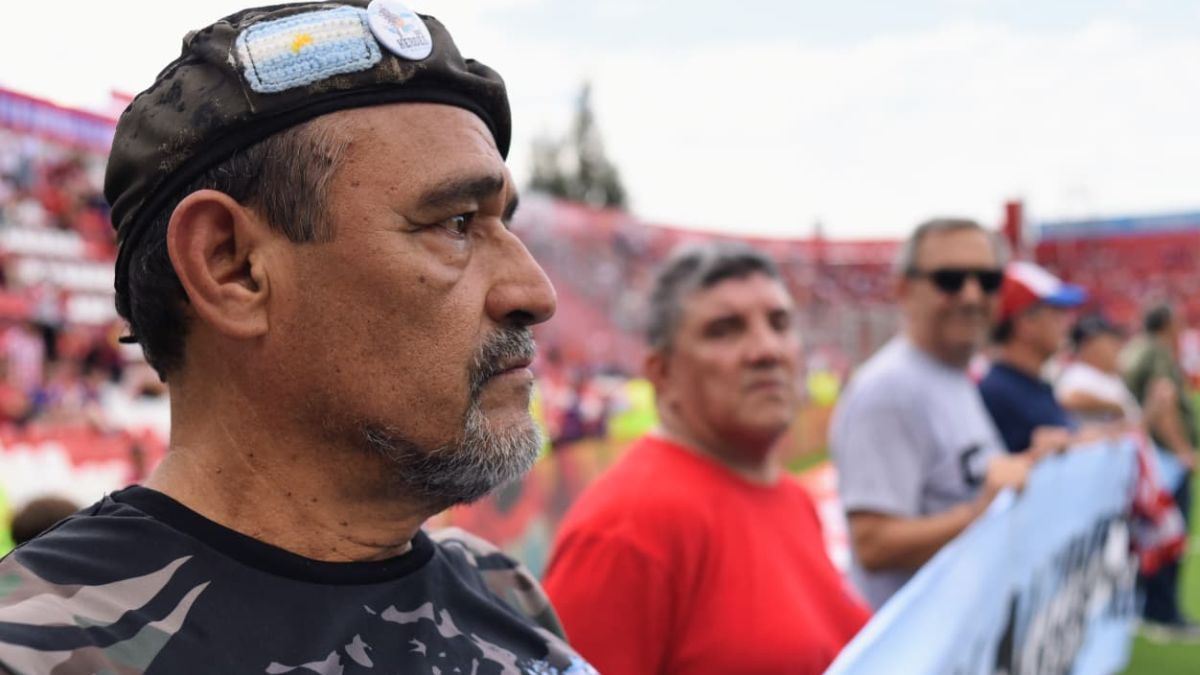 Homenaje a excombatientes en la previa de Unión - Riestra. Homenaje a excombatientes en la previa de Unión - Riestra.