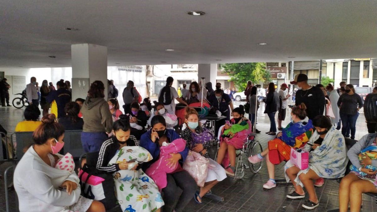 Se realizó una evacuación transitoria de los pacientes que estaban en condiciones de ser desalojados.