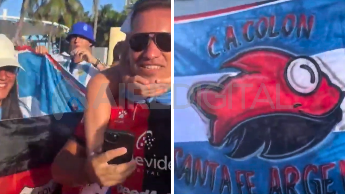 Sabaleros presentes en Miami en el banderazo argentino.