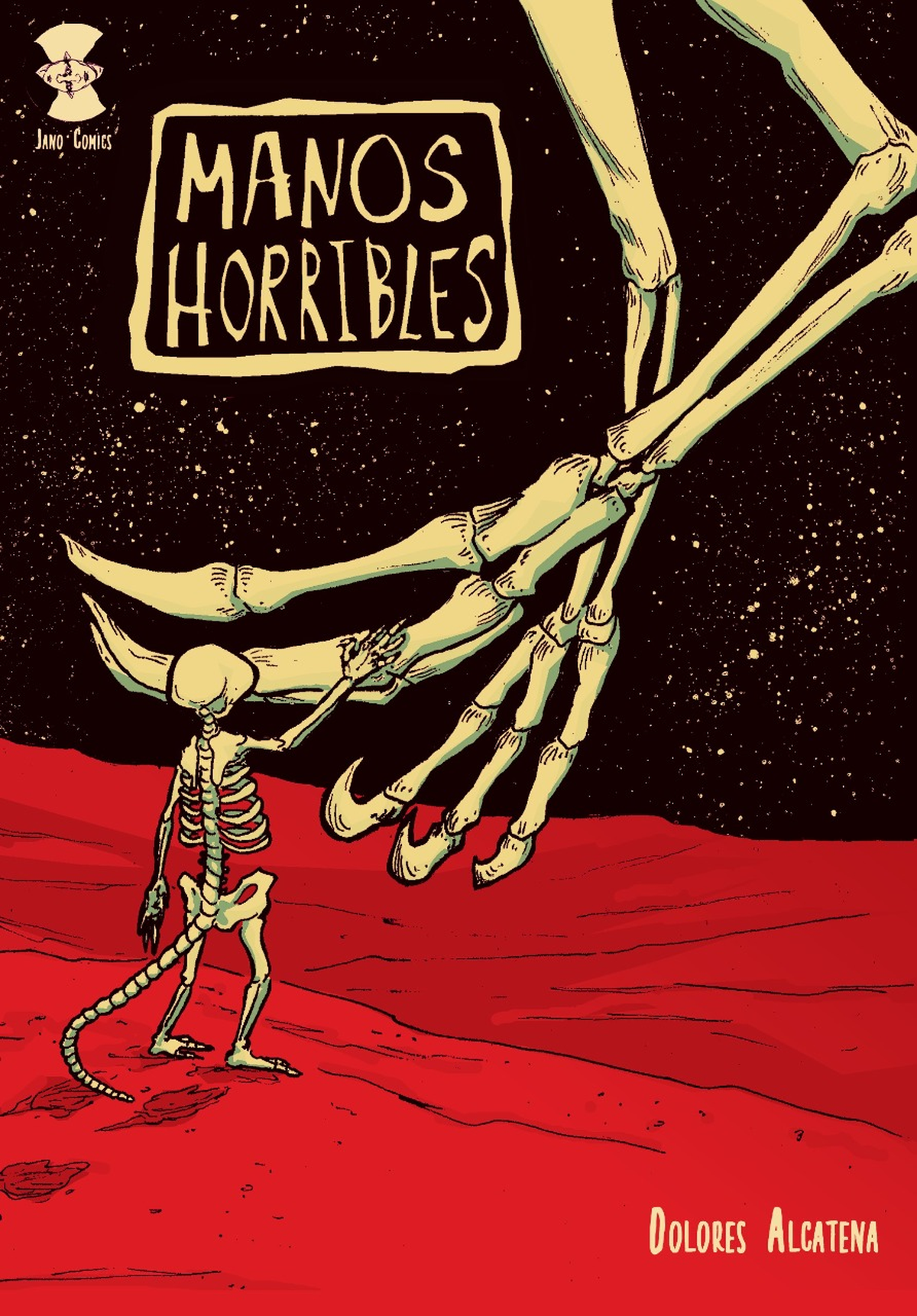 Manos Horribles de Dolores Alcatena, es una historieta autoeditada publicada por Jano Comics, siendo esta una bella historia sobre Dinosaurios