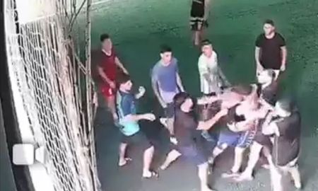 Violenta pelea en un fútbol 5 de Rafaela. Violenta pelea en un fútbol 5 de Rafaela.