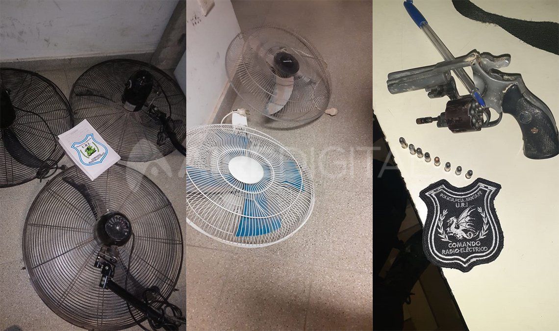Los ventiladores que se llevaban los ladrones fueron robados en la Escuela N&deg; 19